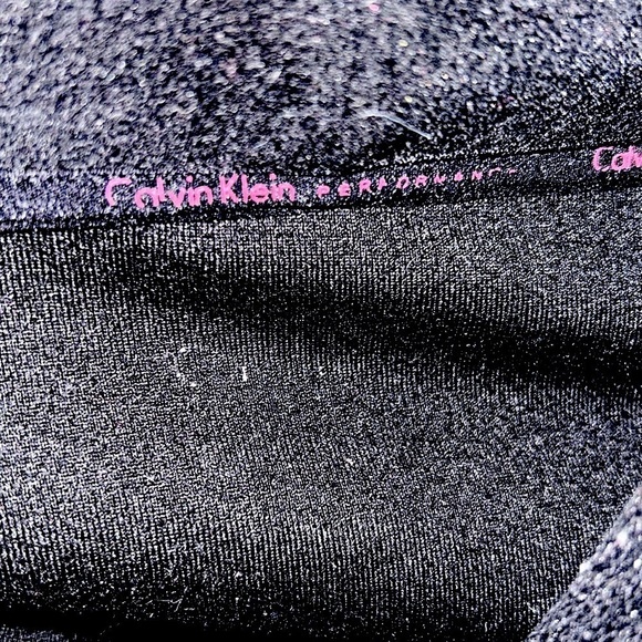 COPY - Gorgeous mint vintage Calvin Klein cropped ladies hoodie black velour / … - Picture 10 of 11